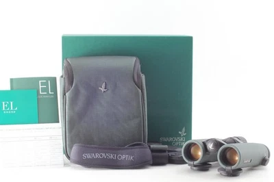 "UNUSED w/ Box & Case" Swarovski EL 10x32 SV 8.0° Binoculars Green From JAPAN - Image 1 of 4