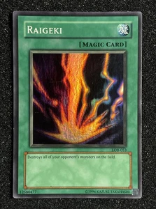 Yugioh Raigeki LOB-053 Stampa Ondulata Illimitata - Foto 1 di 3
