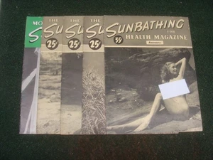 Lot Of 5 Sunbathing & Health Magazines Vintage 1945,46,47 and 48 - SEE PICS - Picture 1 of 8