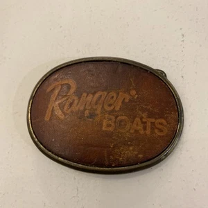 Hebilla de cinturón vintage de barco RANGER de colección - Imagen 1 de 3