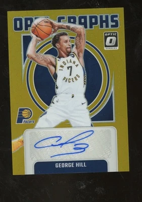 2024-25 Panini Donruss Optic Graphs Gold Prizm #OG-HIL George Hill AUTO 8/10 Foto 1 de 2