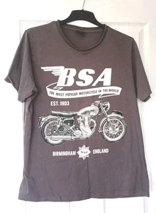 B.S.A Motorcycles T.Shirt Grey Size XL 2018 Motorcycle Graphic Official Merch - Picture 1 of 8