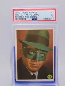 1966 Green Hornet Graded Card #1 The Fantastic Crime Fighter Van Williams PSA 5 - Picture 1 of 3