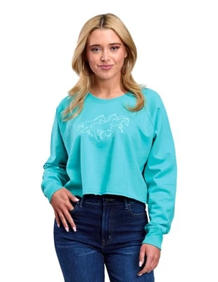 Sudadera Roper Western Mujer Caballo Turquesa 03-098-0513-1222 BU Foto 1 de 2
