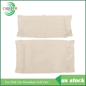 Front Seat Covers For Club Car Precedent Golf Cart - White Protector Cushion New - Picture 1 of 12