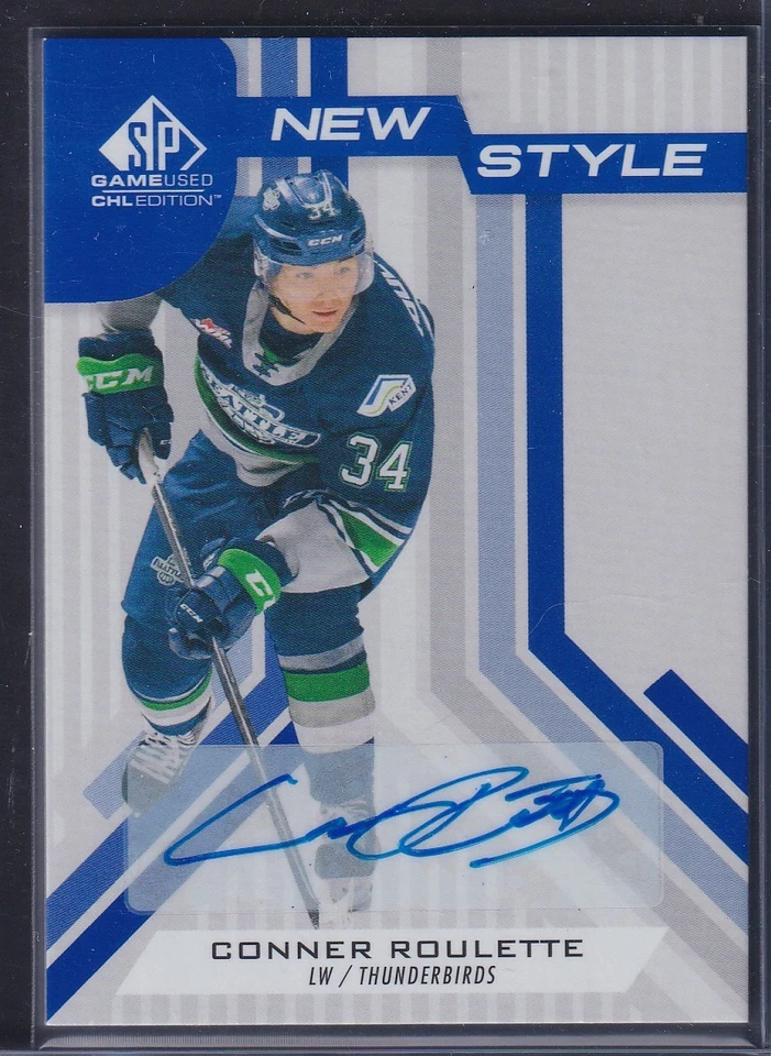 CONNER ROULETTE - 2021 CHL SP Game Used New Style Auto #NS-CR - Image 1 of 1
