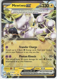 Mewtwo ex Double Rare SV04: Paradox Rift 058/182 LP-NM - Bild 1 von 2