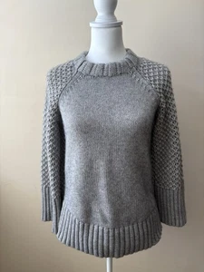 Derek Lam 10C Athleta Women's Wool Cashmere Sweater SM Soft Girl Academic Preppy - Picture 1 of 11