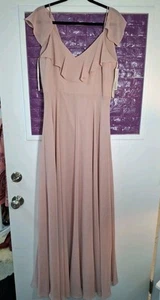Jenny Yoo NWTs Mila Dress Size 12 Flowy Blush Pink - Picture 1 of 11