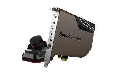 Tarjeta de sonido PCIe interna de alta resolución Sound Blaster AE-7, procesador de cuatro núcleos, 127d... Foto 1 de 4