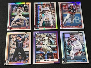 2025 Topps Chrome Rookie SP Refractor Lot 6 RC Brooks Lee Caden Dana Angel Jung - Picture 1 of 1