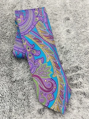 Corbata de cuello Peter Millar para hombre multicolor vibrante cachemira 100 % seda hecha en Italia Foto 1 de 4