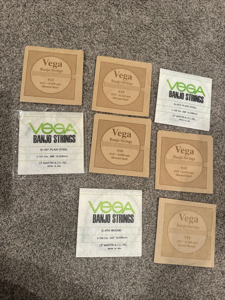 8 Vintage Vega Banjo Strings - Image 1 of 1