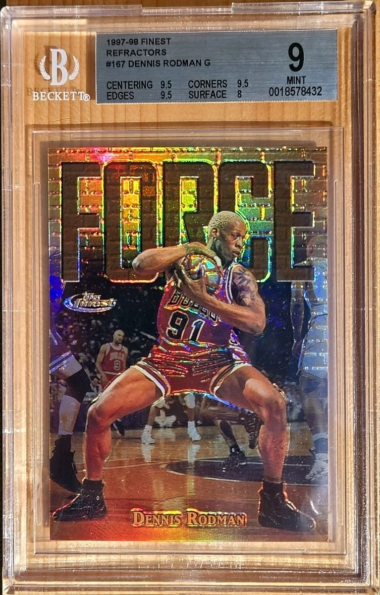 Topps Dennis Rodman Basketball Serial Numbered Sports Trading