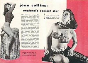 JOAN COLLINS 1955 22-years-old ENGLAND'S SEXIEST STAR MINT TEMPO PICTORIAL - Bild 1 von 1