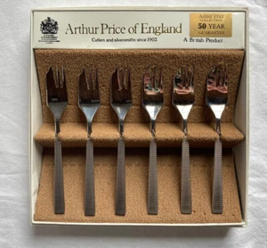Arthur Price Warwick Forks Silverware Set 6 dessert/Pastry forks 5 5/8" EUC New? - Picture 1 of 6