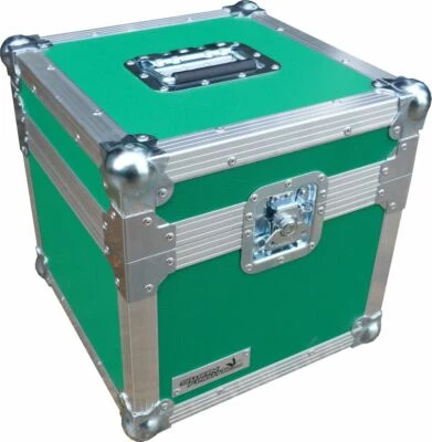 Flight Case Swan 12" Single LP 100 Vinyl Record Box (Green Rigid PVC) - Image 1 of 4