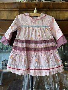 Catimini cotton baby dress From France size 12 months - Picture 1 of 7