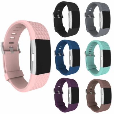 Modische Ersatz Handgelenkband Silikon Uhrenarmband Armband Für Fitbit Charge 2. - Bild 1 von 4