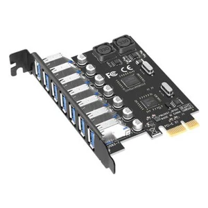 7 portów USB 3.0 PCI Express Karta rozszerzeń PCIe Karta portowa 5 Gbps - Zdjęcie 1 z 5