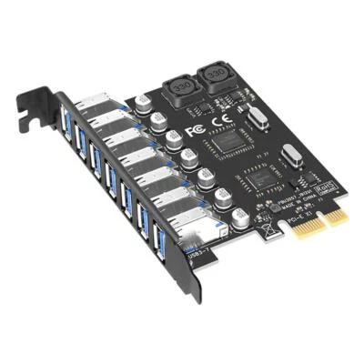 Scheda di espansione 7 porte USB 3.0 PCI Express scheda PCIe connettore scheda 5 Gbps - Immagine 1 di 4