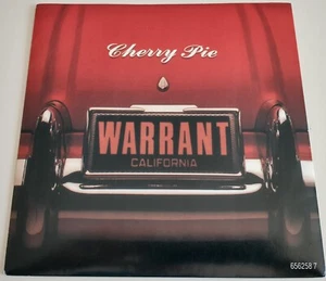 WARRANT - CHERRY PIE VINYL 45 RPM. PLAYS EXCELLENT. 6562587. - Picture 1 of 6