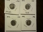Canadian Silver 5 Cents 10 different better dates