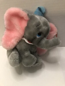"Juguete de peluche de elefante de circo Dumbo de colección Disneyland Walt Disney World orejas rosadas 8" - Imagen 1 de 7