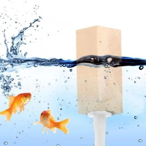 Wooden AirStone Diffuser Marine Aquarium AIRBUBBLES Wood Tank Fish C0L2 - Imagen 1 de 10