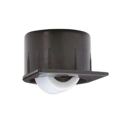 Bohrsenkrolle 25 mm Gleitlager 50kg Rad 15 mm rund schwarz Kunststoff Möbelrolle - Bild 1 von 2