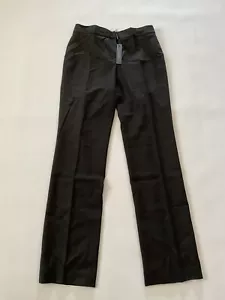 $268 Elie Tahari Women’s Theora Wool Pants Straight Leg  Colt Brown Size 14 - Picture 1 of 8