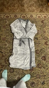 Ultra Soft Men’s Striped Robe - Cozy Plush Material - Size One Size Fits Most - Picture 1 of 4