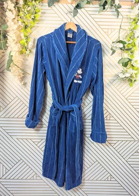 DISNEY Unisex Adulto Clásico Mickey Mouse Bata Disney Rayas Terry Paño Largo Pequeño Foto 1 de 4