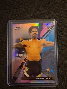 2021 Topps WWE Finest #59 MONTEZ FORD Parallel ROSE GOLD REFRACTOR 21 /75 SP
