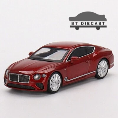 TSM MINI GT BENTLEY CONTINENTAL GT VELOCIDAD 2022 1/64 COCHE FUNDIDO ROJO MGT00420 Foto 1 de 3