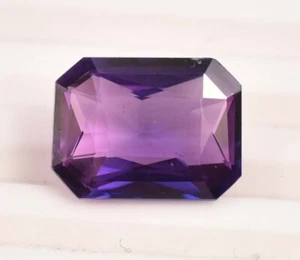 Zafiro púrpura/rosa natural de 7,05 quilates corte radiante AAA + piedra prec... - Imagen 1 de 10