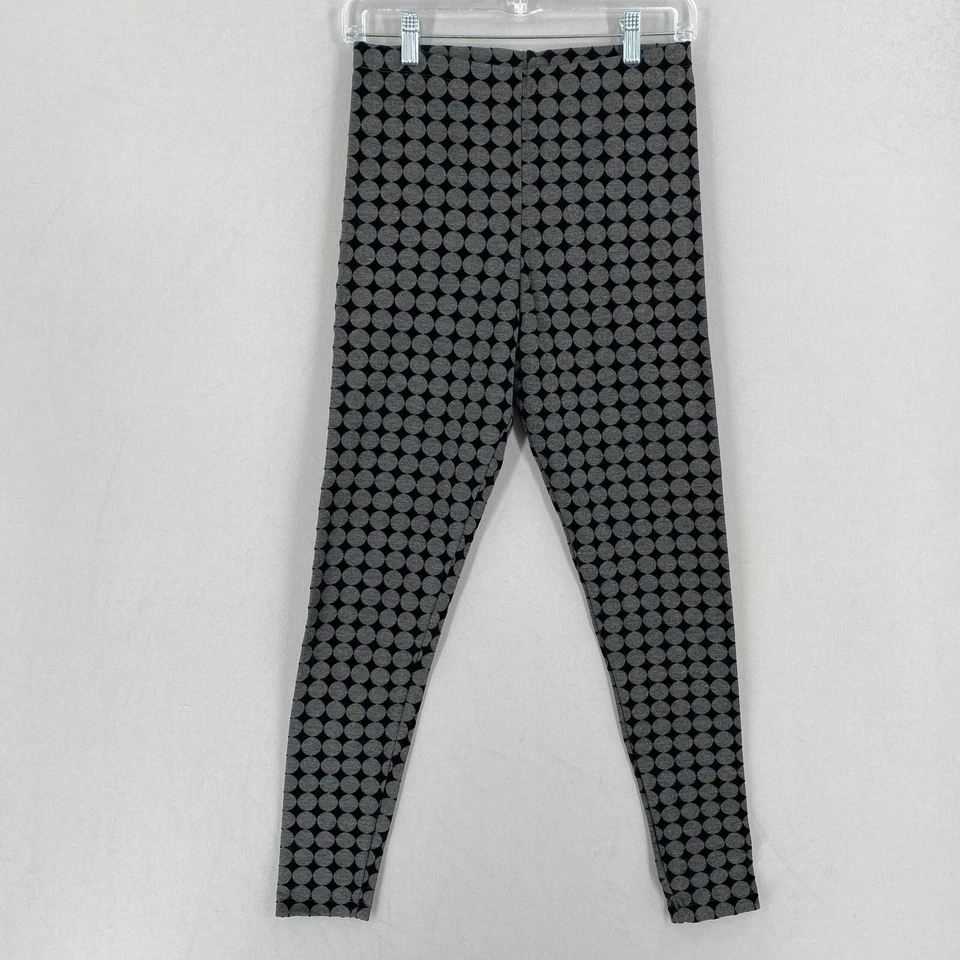 Bryn Walker Printed Legging Womens Size Small Black Gray Dot Pull On Ankle - Image 1 of 4