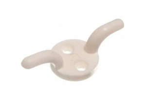 400 X Cleat Hook Tie Back Curtain Hold Backs 50mm White Plastic Onestopdiy New - Picture 1 of 1