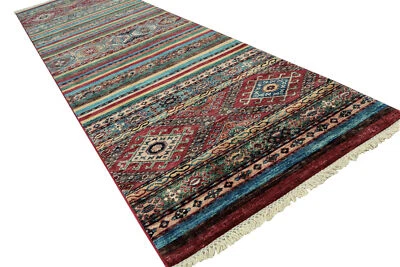 Teppich Orient Ziegler Khorjin Läufer 85x300 cm 100% Wolle Rug Handgeknüpft rot - Bild 1 von 4