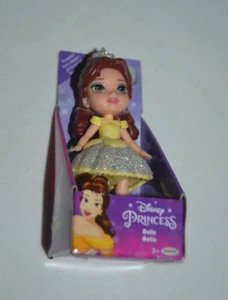 2023 DISNEY MINI PRINCESS - PRINCESS BELLE SILVER GLITTER DISNEY 100 YEARS - Picture 1 of 4