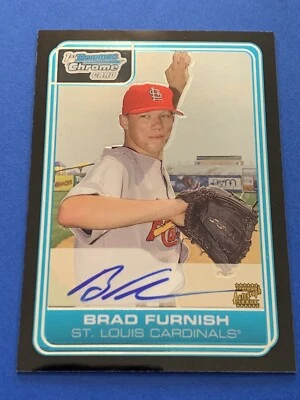 BRAD FURNISH Signed RC 2006 Bowman Chrome #DP79 TCU HORNED FROGS Autograph Auto - Image 1 of 2