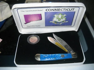 RARE CONNECTICUT POCKET KNIFE AND QUARTER SET 1999 LIMITED EDITION NUMBERED - Picture 1 of 4