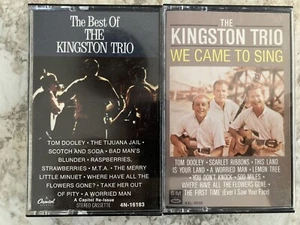 (2) The Kingston Trio “We Came to Sing & The Best Of” Cassette Tape  1980’s - Imagen 1 de 4