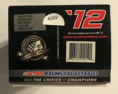 2012 #10 DANICA PATRICK GODADDY.COM IMPALA 第 1/24 比例 #4302 — 第 1/4 张图片