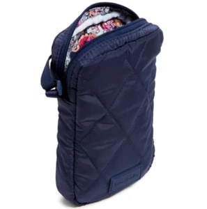Vera Bradley SCROLL NAVY EASY RFID ULTRALIGHT Quilted Crossbody Bag, 3 pockets - Picture 1 of 9