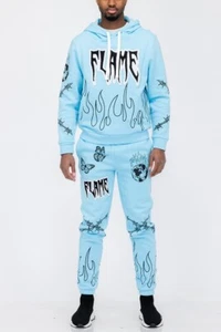 2-Piece Hoodie & Sweat Pants Set By Weiv - Picture 1 of 5