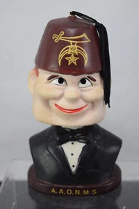 Vintage Ceramic Shriners Bobble Head A.A.O.N.M.S. Original Design By W.F. Pierce - Picture 1 of 6