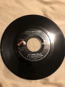 SSGT BARRY SADLER. The Ballad Of The Green Berets & Letters From Vietnam 45 - Picture 1 of 2