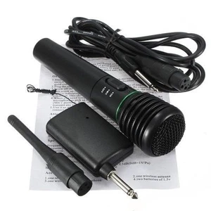 Microphone Wireless/Wired 2in1 Handheld Cordless Mic For Karaoke Singing DJ - Picture 1 of 3