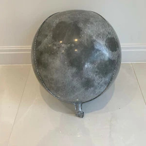 Brand New 22" Sphere Orb Round Balloons Moon Print Grey Space Themed Party - Picture 1 of 3